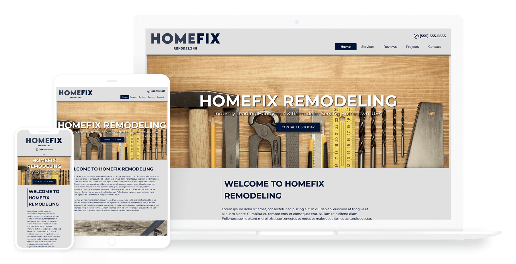 Flex Construction website by AdIQ